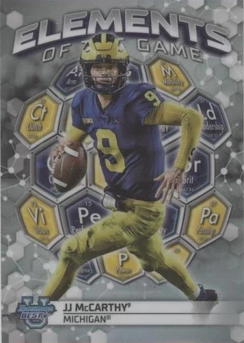 2023 Bowman's Best University J.J. McCarthy #ETG-9