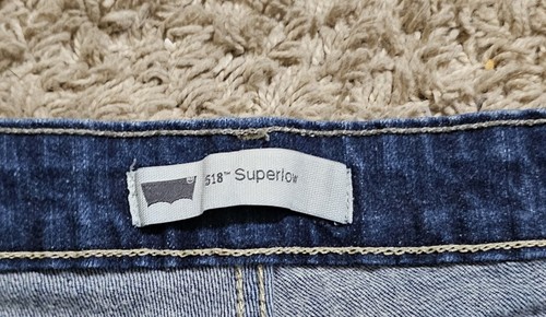 Lotto jeans Levis 518 superlow bootcut donna 34x29 blu vintage hippie grunge western - Foto 4 di 9