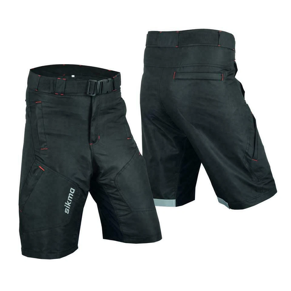 MTB Shorts Cycling Off Road Bike Coolmax Padded Detachable Liners Baggy Knicks - image 4 of 4