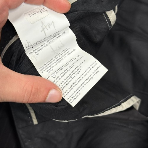 Pantalones de vestir Hugo Boss The James Sharp a rayas de tiza pantalones de lana negros 36x28 - Imagen 7 de 11