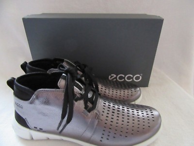 ECCO Intrinsic Dark Shadow Metallic Chukka Leather Shoes US 9 - 9.5 EUR 40 NWB
