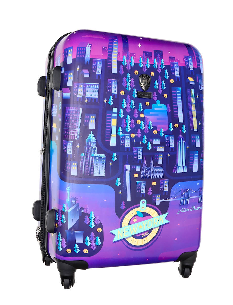 Heys T1079 Multi New York America Aldo Crusher Twilight 26” Spinner Luggage
