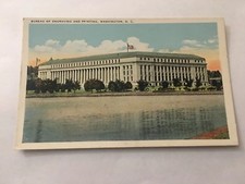 Vintage Postcard Unposted Bureau Of Printing & Engraving Washington DC