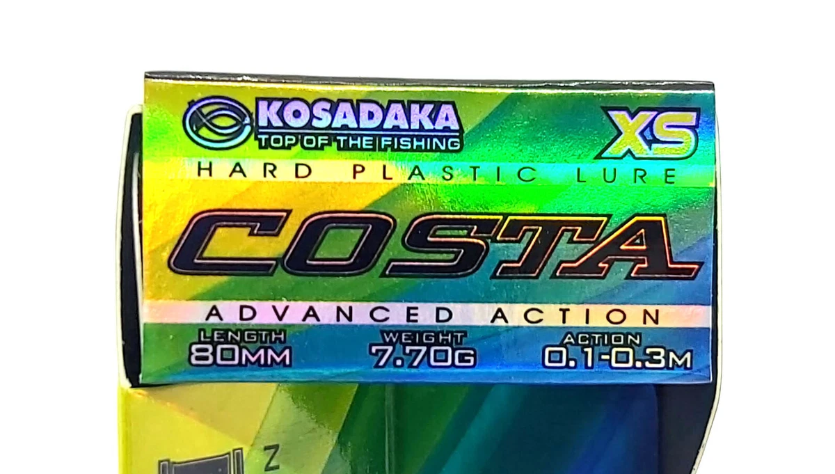 KOSADAKA COSTA XS 80F FLOATING FISHING CRANK BAIT LURE 80mm 7.7g DARK HUNTER