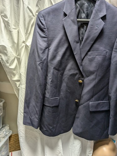 Lord And Taylor Boys Navy Wool Sport Coat Size 20 - Picture 2 of 20