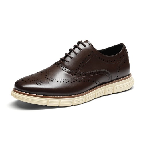 Men's Dress Sneakers Casual Oxford Lightweight Arch support Shoes US Wide Size - Picture 7 of 28