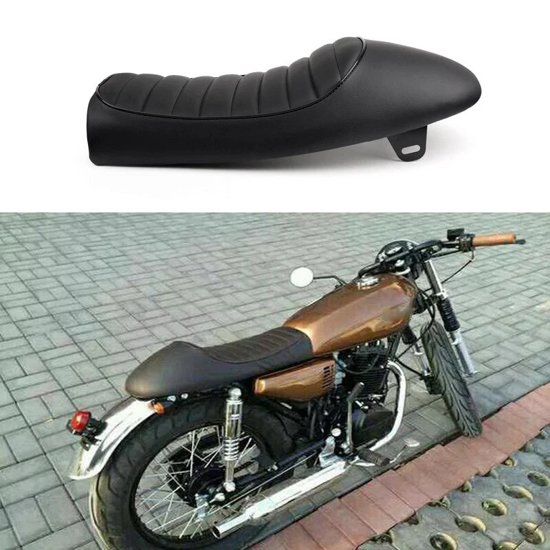 Asiento de moto plano y jorobado café racer vintage apto para Honda CM400 CM450 A C E T Foto 2 de 4