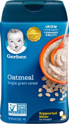 gerber infant oatmeal