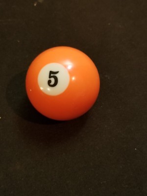  Billiard #5 Ball Standard Size 2-1/4''  Style Cue Replacement / DIY Project