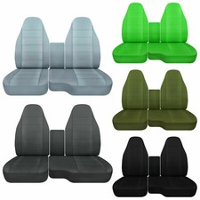 Designcovers For Ford Ranger Front Seat Cover 1991-2012 Charcoal Cotton