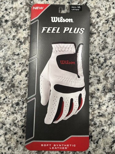 Golf Glove Left Hand Size Medium-Large . Wilson Feel Plus All Weather - 1 Glove - Picture 2 of 3