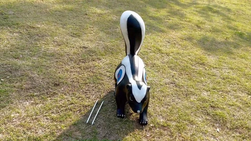 Objetivos de tiro con arco de animales mofeta 3D núcleos de dos lados tirador caza entrenamiento práctica - Imagen 4 de 17