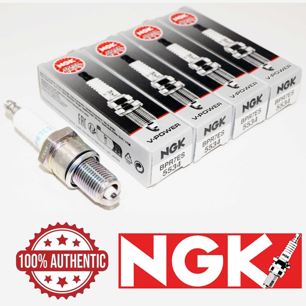 Genuine NGK 5534 Nickel Spark Plug BPR7ES Pack of 4