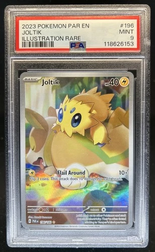 2023 Pokemon SV Paradox Rift Joltik #196/182 PSA 9