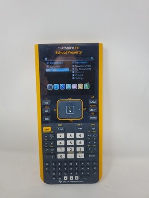 TI Nspire CX -Graphing Calculator with School Property Markings. W/o Cover