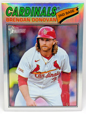Brendan Donovan 2026 Topps Heritage #95 Refractor