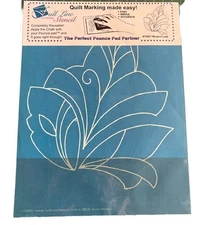 New! Quilt Marking Stencil by Full Line Stencil: #70001 Modern Leaf