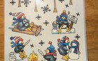 Lot of 11 Christmas Rub-On Transfers – Santa Snowflakes Holiday Crafts Vintage — photo 1