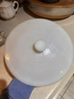 Vtg Fire King Casserole Lid Milk Glass 9.5" Pan Lid
