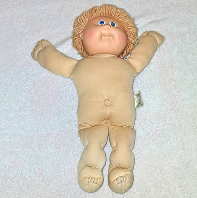 Coleco Cabbage Patch Kids 16in Soft Body Doll Blue Eyes Blonde Signed 1982