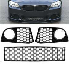 Gitter Sto�stange Schwarz Passend f�r BMW 5er F10 F11 Vorfacelift M-Paket