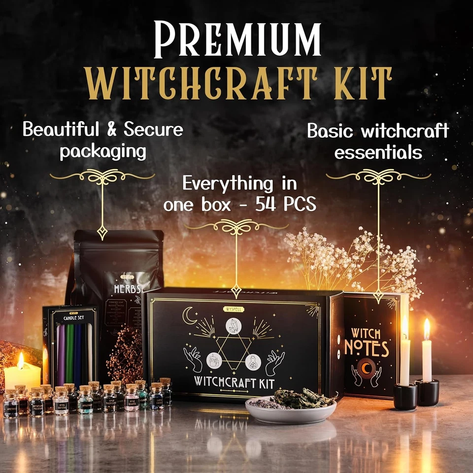 Witchcraft Supplies Kit for Witch Altar 54PCS - Kit, Multicolor - Image 4 of 4