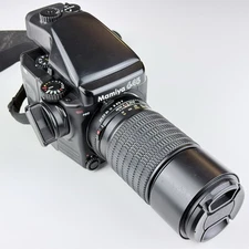 Mamiya 645 Pro New Mirror Stop Medium Format Camera with 210mm f/4 Lens & More