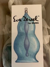 Eva Zeisel Blue Glass Ornament for MOMA - Very Hard to Find