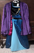 Disney Store Frozen Elsa Costume Girls 7 8 Dress Capes 3 Piece Set