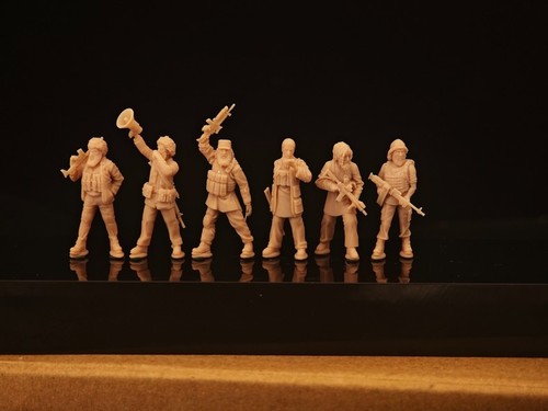 3D Printing 1/72 Middle East Taliban soldiers 6 Person Model Unpainted - Picture 2 of 3