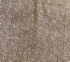 Cheetah Fabric Gold Metallic Print On Brown Microsuede Upholstery Weight Costume