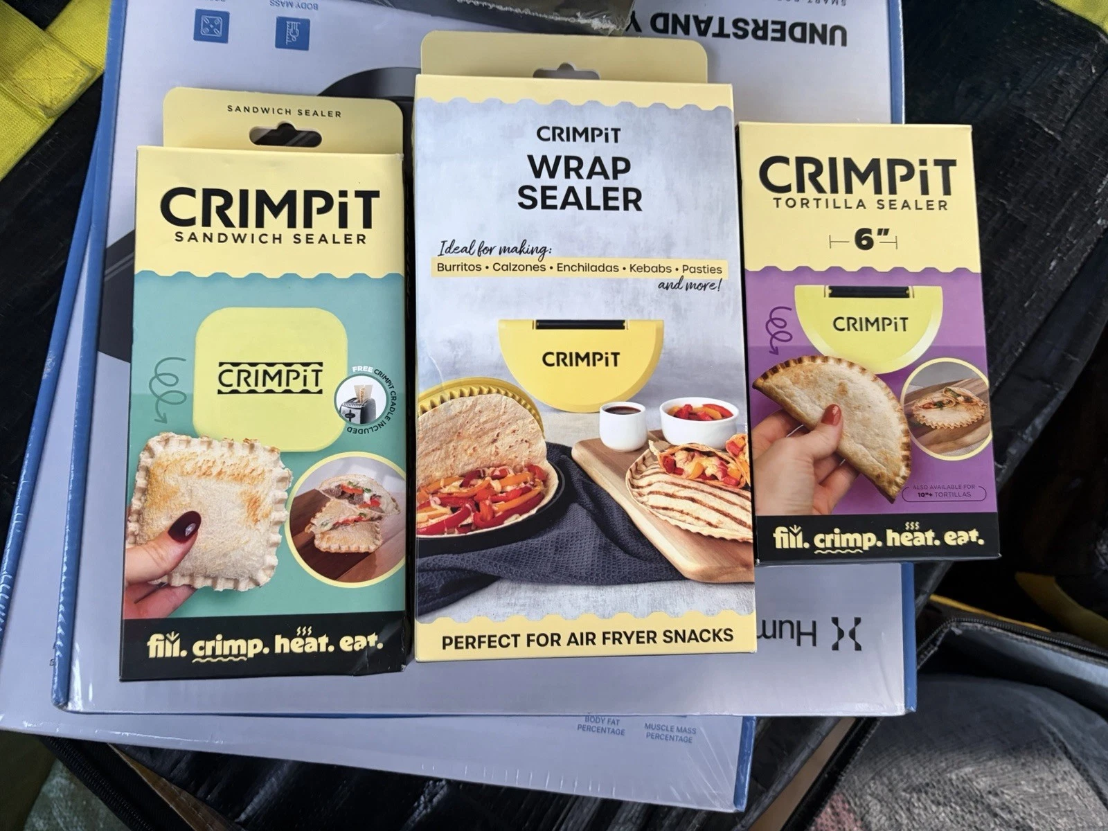 CRIMPIT Lot of 2 Wrap Sealer 10" and Tortilla Sealer 6" New and sandwich Sealer