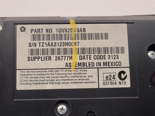 2013-2014 CHRYSLER 300 CLIMATE CONTROL PANEL TEMPERATURE UNIT Black - Picture 6 of 12