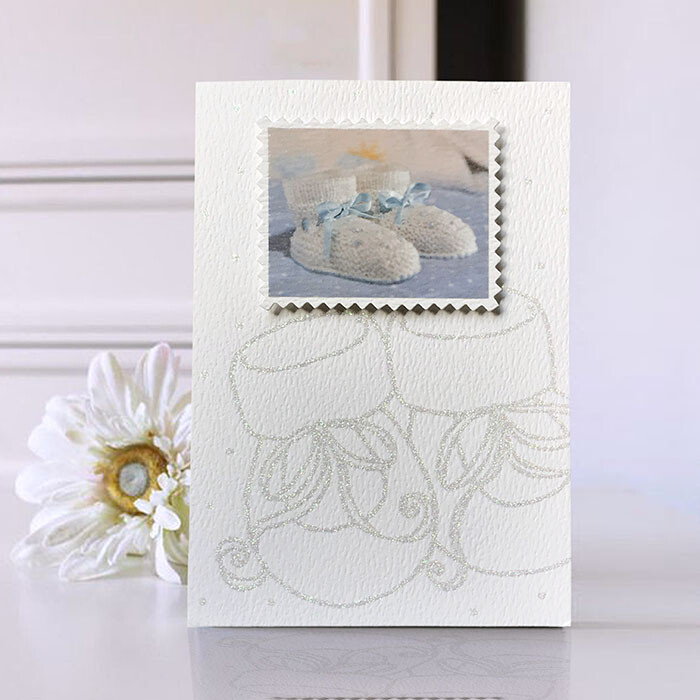 Einladungskarten zur Taufe mit Umschlag, Druck für Junge und Madchen 12431