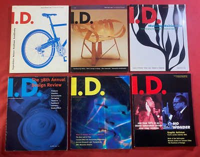 ID INTERNATIONAL DESIGN Lot 6 Zeitschriften KOMPLETTER JAHRGANG 1992 US-Magazin