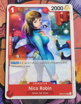 Nico Robin 1st Anniversary Tournament Promo Prize OP05-010
