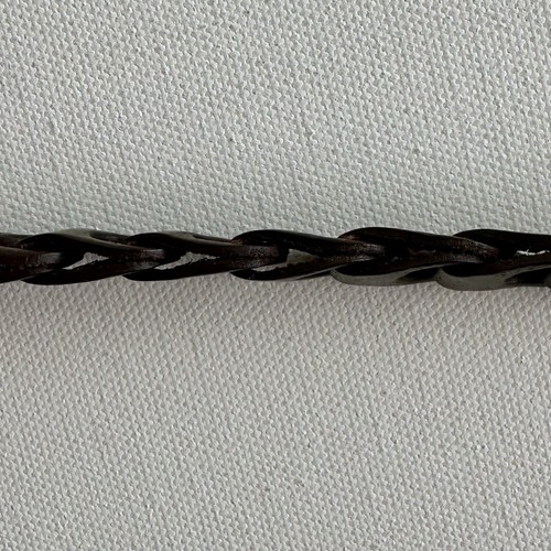 Leather Woven Braid Belt 110cm x 1cm Chain Cowboy Western Boho Gypsy Glam - Picture 5 of 6