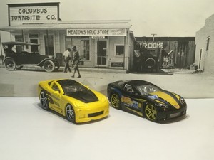 hot wheels c6 corvette tooned