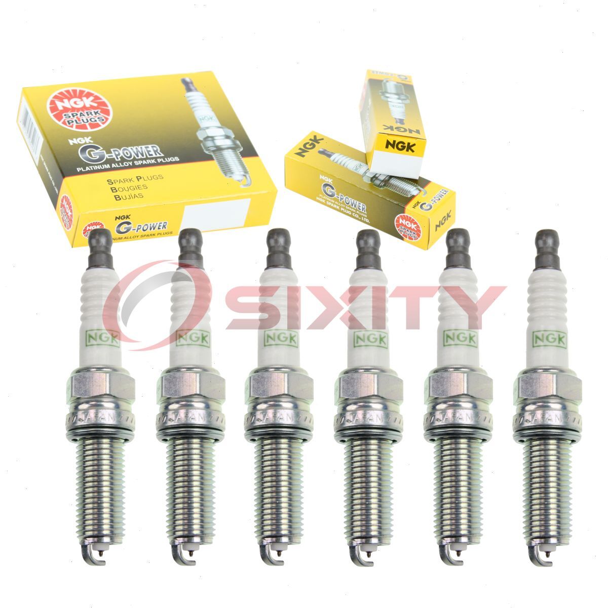 6 pc NGK G-Power Spark Plugs for 2008-2019 Honda Odyssey 3.5L V6 Ignition nu