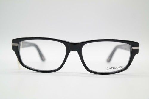 Gafas vintage Davidoff 91022-8840 negro plata ovaladas montura NOS - Imagen 1 de 6