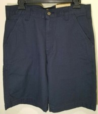 Carhartt 102514 Men's Rugged Flex Rigby Shorts Work Navy Blue Size 31