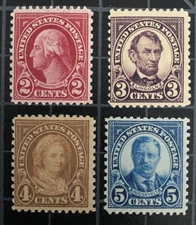 US Stamps - SC# 554 - 557 - MH - SCV = $46.10