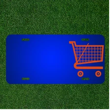Custom Personalized License Plate With Add Names To Shopping Cart Cart