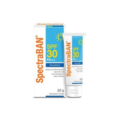 Spectraban Sensitive Skin SPF 30 PA++ Facial Skincare Sunscreen Sunblock 20 g