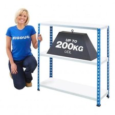 BiGDUG 3 Tier Shelving Storage 915mm High Melamine Shelves