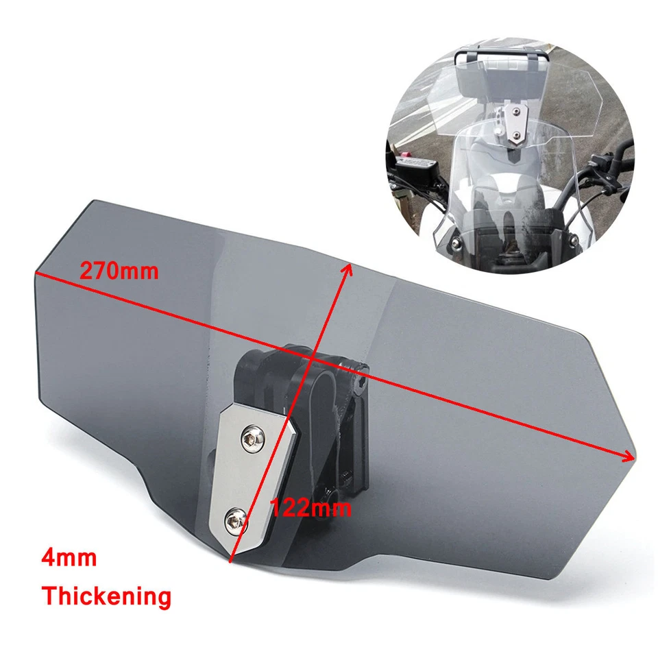 Parabrezza Cupolino Deflettori Vento Regolabile Fume' per Moto Universale - Image 2 of 4