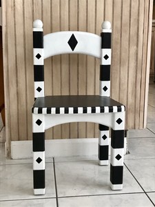 hand painted childrens chairs