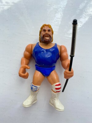 ハズブロ HASBRO WWF WWE　ハクソー・ジム・ドゥガン　フィギュア WWF Hasbro Hacksaw Jim Duggan Wrestling Figure WWE Vintage