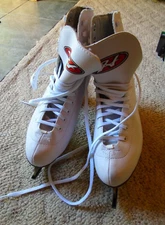 HESPELER Womens Size 8 White Figure Ice Skates NEW