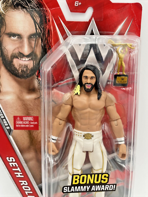 WWE Seth Rollins Series 68B Figure Chase Slammy Award Bonus White